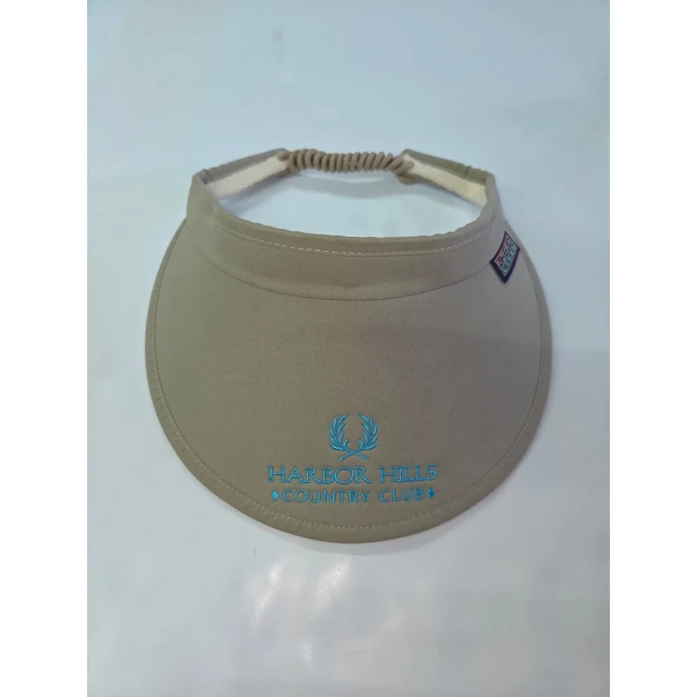 Ahead Lites Visor‎ Women One Size Tan Harbor Hills Country Club Golf V68MF3